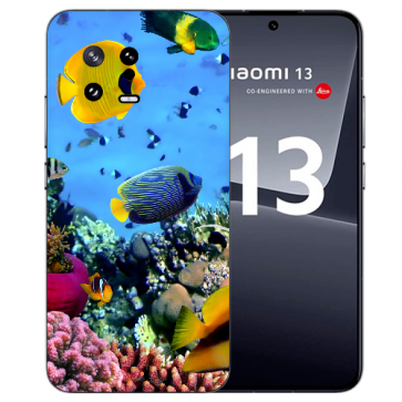 TPU Schutzhülle mit eigenem Fotodruck für Xiaomi 13 (5G) Back Case Korallenfische  TPU Schutzhülle mit eigenem Fotodruck für Xiaomi 13 (5G) Back Case Korallenfische