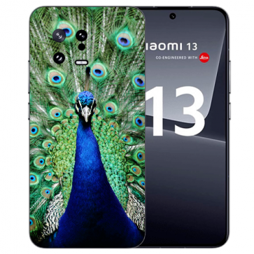 Schutzhülle TPU mit Eigene Foto für Xiaomi 13 (5G) Pfau Schutzhülle TPU mit Eigene Foto für Xiaomi 13 (5G) Pfau