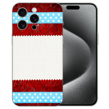 Silikon Handy Hülle TPU Back Case für iPhone 15 Pro Max mit eigenem Fotodruck Muster