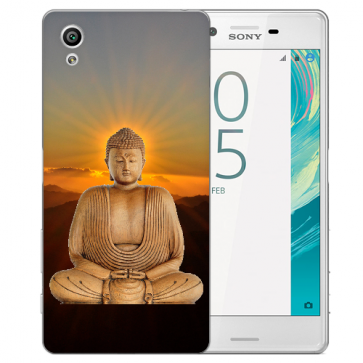 Sony Xperia XA Ultra Silikon TPU Hülle mit Fotodruck Frieden buddha