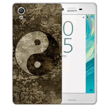 Sony Xperia XA Ultra Silikon TPU Hülle mit Fotodruck Yin Yang