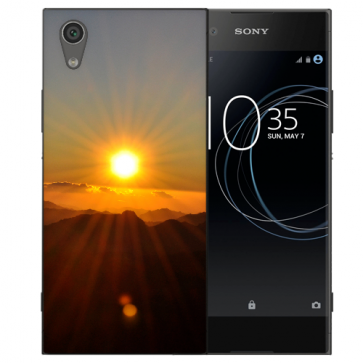 Silikon TPU Hülle mit Fotodruck Sonnenaufgang für Sony Xperia XA1