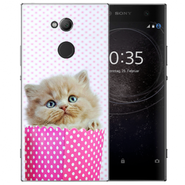 Silikon TPU Hülle mit Fotodruck Kätzchen Baby für Sony Xperia XA2 Ultra