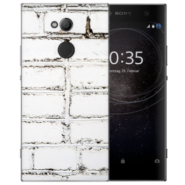 Sony Xperia XA2 Ultra Silikon TPU Hülle mit Weiße Mauer Fotodruck 