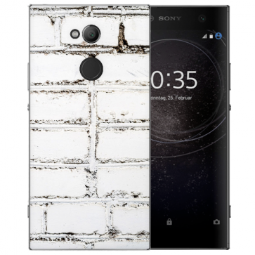Sony Xperia L2 Handy Hülle TPU mit Fotodruck Weiße Mauer Etui