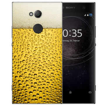 Silikon TPU Hülle mit Foto Druck Bier für Sony Xperia XA2 Ultra Etui