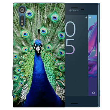 Schutzhülle TPU Case Hülle für Sony Xperia XZS mit Fotodruck Pfau