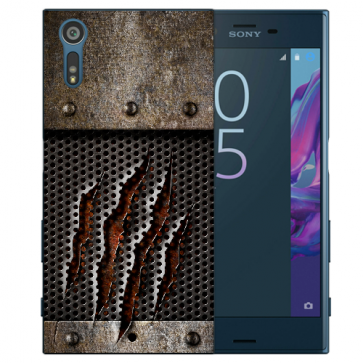 Silikon TPU Handy Hülle mit Monster-Kralle Fotodruck für Sony Xperia XZS