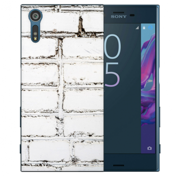 Sony Xperia XZS Silikon TPU Handy Hülle mit Fotodruck Weiße Mauer