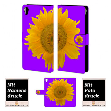 Sony Xperia Z5 Premium Handyhülle Tasche mit Bilddruck Sonnenblumen 