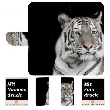 Handyhülle Tasche mit Tiger Bilddruck für Samsung Galaxy J8 (2018)