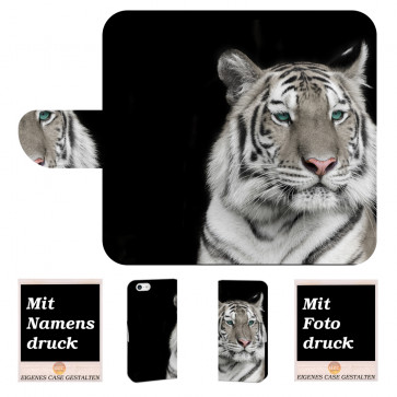 Personalisierte Handyhülle für iPhone 7 mit Tiger + Fotodruck Text