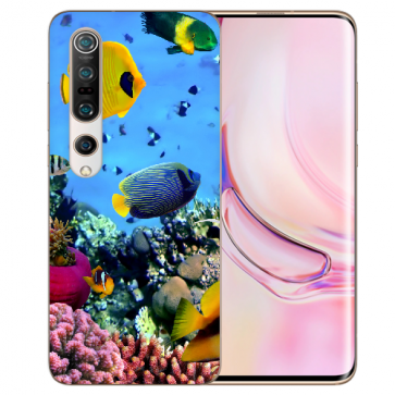 Xiaomi Mi 10 Pro Silikon TPU Handy Hülle mit Fotodruck Korallenfischen