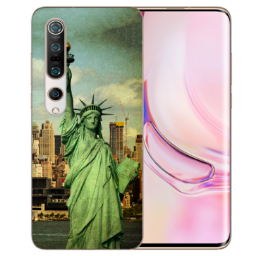 Xiaomi Mi 10 Pro TPU Silikon Hülle mit Fotodruck Freiheitsstatue Etui