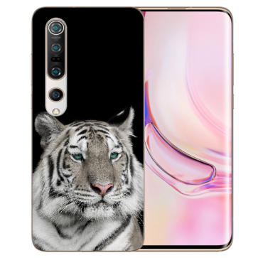 Schutzhülle TPU Silikon mit Tiger Fotodruck für Xiaomi Mi 10 Pro Case