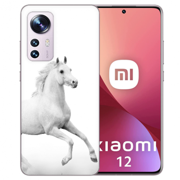 Schutzhülle Handy Hülle Silikon TPU für Xiaomi 12 (5G) mit Bilddruck Pferd