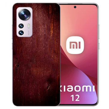 TPU Silikoncover Case Bilddruck Eichenholz-Optik für Xiaomi 12 (5G) 