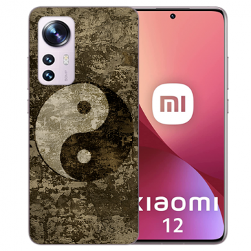 Silikoncover Handy Schale Case TPU Bilddruck Yin Yang für Xiaomi 12 (5G) 