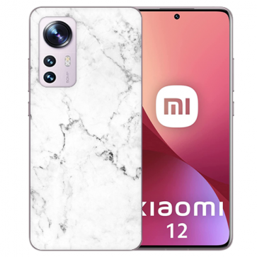 Handy Schale Silikoncover TPU Bilddruck Marmoroptik für Xiaomi 12 (5G) 