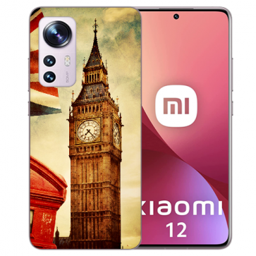 Schutzhülle Flip Case Silikoncover für Xiaomi 12 Pro (5G) Big Ben London Fotodruck 