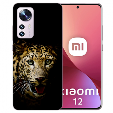 Handy Silikoncover TPU für Xiaomi 12 Pro (5G) Bilddruck Leopard