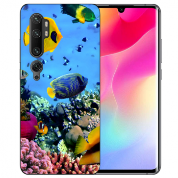 Xiaomi Mi CC9 Pro Silikon TPU Hülle mit Fotodruck Korallenfische