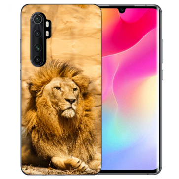 Silikon TPU Hülle für Xiaomi Mi Note 10 Lite mit Bilddruck Löwe 