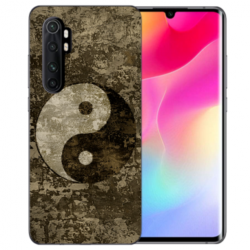 Silikon TPU Hülle für Xiaomi Mi Note 10 Lite mit Yin Yang Bilddruck 