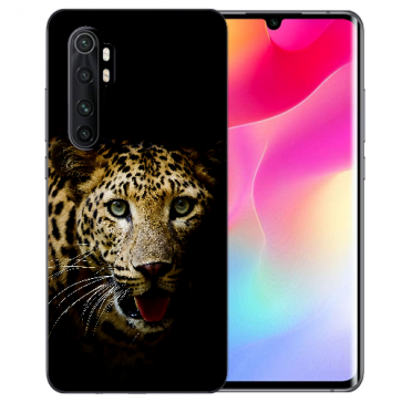 Silikon TPU Hülle mit Bilddruck Leopard für Xiaomi Mi Note 10 Lite