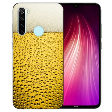 XIAOMI Redmi Note 8 TPU Hülle mit Fotodruck Bier Etui