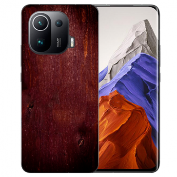 Schutzhülle Xiaomi Mi 11 Pro Handy Hülle Silikon TPU mit Eichenholz -Optik Fotodruck  Schutzhülle Xiaomi Mi 11 Pro Handy Hülle Silikon TPU mit Eichenholz -Optik Fotodruck