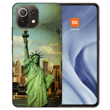 Handy Hülle Silikon TPU für Xiaomi Mi 11 mit Fotodruck Freiheitsstatue