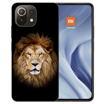 Xiaomi Mi 11 Schutzhülle Handy Hülle Silikon TPU mit Fotodruck Löwenkopf