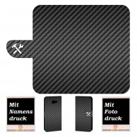 Samsung Galaxy J4 Plus (2018) Personalisierte Hülle mit Carbon +Bilddruck