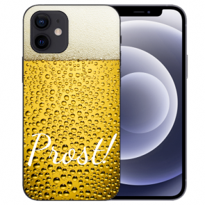 Handy Schutzhülle mit Bilddruck Bier für iPhone 12 mini