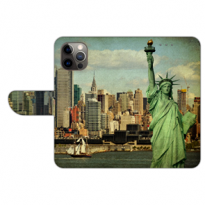 iPhone 14 Pro Personalisierte Handy Tasche Cover Fotodruck Freiheitsstatue