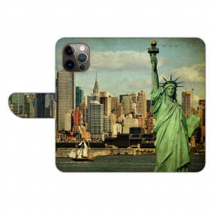 Personalisierte Handy Tasche für iPhone 14 Pro Max Fotodruck Freiheitsstatue 