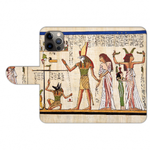 Flipcase Schutzhülle Handy Tasche Fotodruck Götter Ägyptens für iPhone 14 Plus