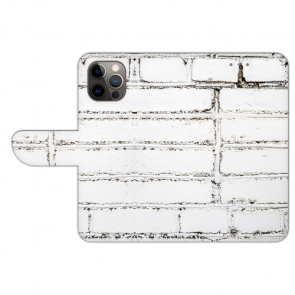 Handy Hülle Tasche Cover Case Bilddruck Weiße Mauer für iPhone 14 Pro 