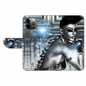 Flip Case Schutzhülle Handy Hülle für iPhone 14 Plus Fotodruck Robot Girl