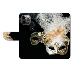 Handy Tasche mit Fotodruck Venedig Maske für iPhone 13 Pro Max