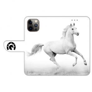 Personalisierte Backcover Handy Tasche für iPhone 14 Plus Bilddruck Pferd 