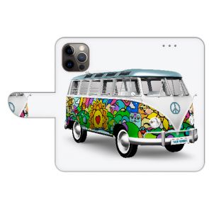 Personalisierte Handy Tasche für iPhone 14 Plus Fotodruck Hippie Bus