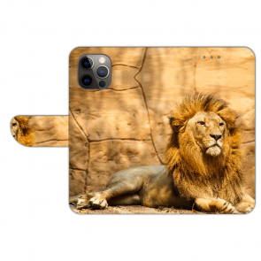 Schutzhülle Handy Tasche für iPhone 13 Pro mit Fotodruck Löwe