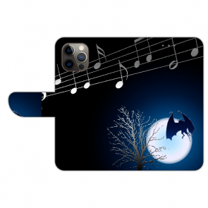 iPhone 12 Individuelle Handy Hülle mit Fledermaus-mond Bild Namen Druck 