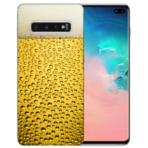 Samsung Galaxy S10 Schutzhülle TPU-Silikon mit Bier Bilddruck 