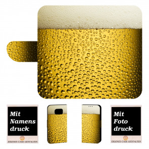 Personalisierte Handyhülle mit Bier + Bilddruck für Samsung Galaxy S7 