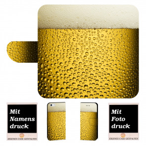 Personalisierte Handy Hülle mit Bier + Bilddruck für iPhone 6 / 6s 
