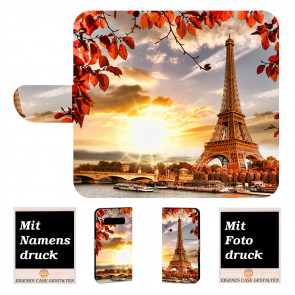 Samsung Galaxy S10 Personalisierte Handyhülle mit Eiffelturm + Fotodruck