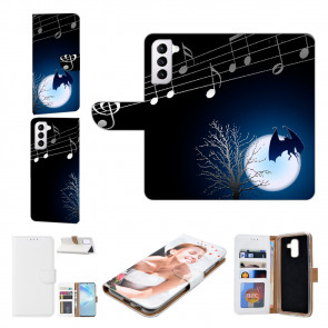 Handy Hülle für Samsung Galaxy S21 mit Fledermaus-mond Fotodruck